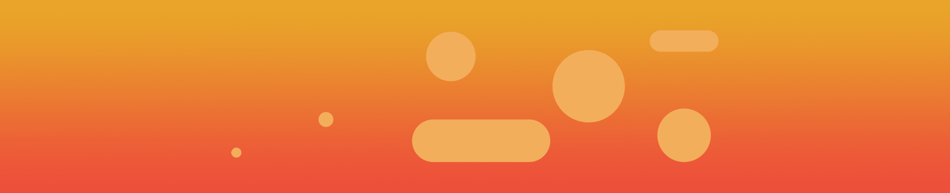 Orange blog background with circles