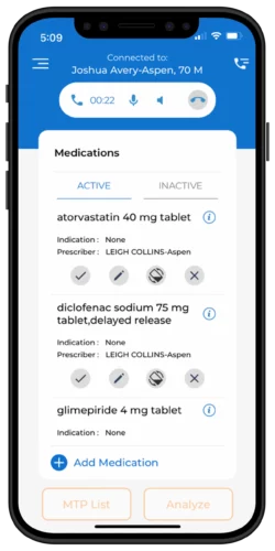 Aspen RxHealth screenshot on mobile device